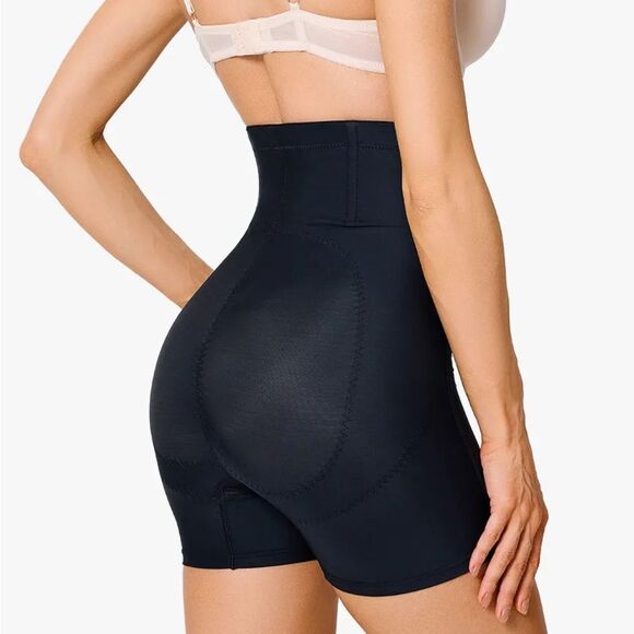 Brabic Adjustable Front Buckle Pleated Tummy Control Shapewear Nude S NWT IN PKG - Picture 4 of 10